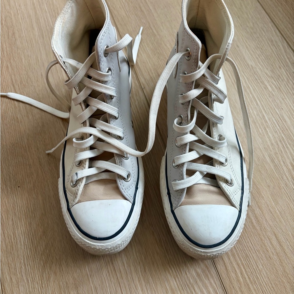 Converse White High-Top Sneakers